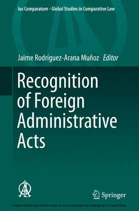 Rodríguez-Arana Muñoz |  Recognition of Foreign Administrative Acts | eBook | Sack Fachmedien