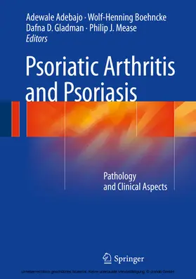 Adebajo / Boehncke / Gladman |  Psoriatic Arthritis and Psoriasis | eBook | Sack Fachmedien