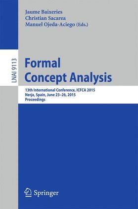 Baixeries / Ojeda-Aciego / Sacarea |  Formal Concept Analysis | Buch |  Sack Fachmedien