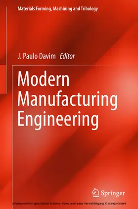 Davim |  Modern Manufacturing Engineering | eBook | Sack Fachmedien