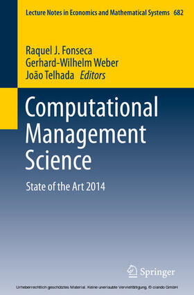 Fonseca / Weber / Telhada |  Computational Management Science | eBook | Sack Fachmedien