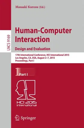 Kurosu |  Human-Computer Interaction: Design and Evaluation | Buch |  Sack Fachmedien