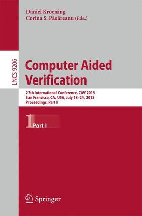 Pasareanu / Kroening / Pasareanu |  Computer Aided Verification | Buch |  Sack Fachmedien