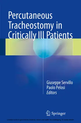 Servillo / Pelosi |  Percutaneous Tracheostomy in Critically Ill Patients | eBook | Sack Fachmedien