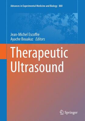 Bouakaz / Escoffre |  Therapeutic Ultrasound | Buch |  Sack Fachmedien