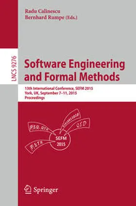 Calinescu / Rumpe | Software Engineering and Formal Methods | E-Book | sack.de