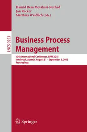 Motahari-Nezhad / Recker / Weidlich | Business Process Management | E-Book | sack.de