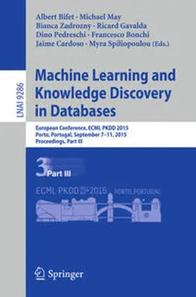 Bifet / May / Zadrozny |  Machine Learning and Knowledge Discovery in Databases | eBook | Sack Fachmedien