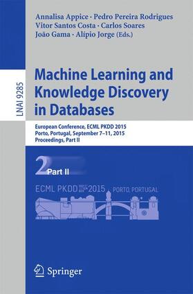 Appice / Rodrigues / Soares |  Machine Learning and Knowledge Discovery in Databases | Buch |  Sack Fachmedien