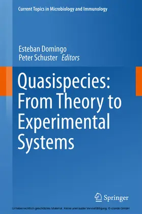 Domingo / Schuster |  Quasispecies: From Theory to Experimental Systems | eBook | Sack Fachmedien