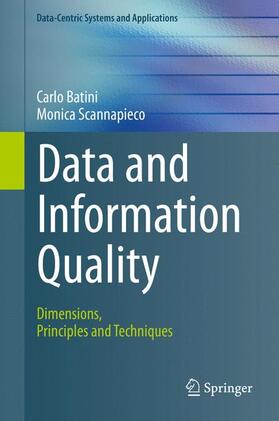 Scannapieco / Batini |  Data and Information Quality | Buch |  Sack Fachmedien