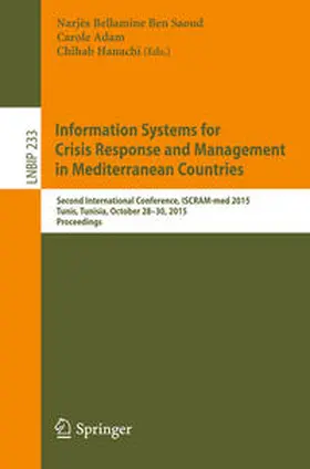 Bellamine Ben Saoud / Adam / Hanachi |  Information Systems for Crisis Response and Management in Mediterranean Countries | eBook | Sack Fachmedien