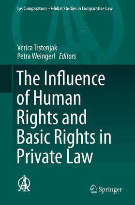 Weingerl / Trstenjak |  The Influence of Human Rights and Basic Rights in Private Law | Buch |  Sack Fachmedien