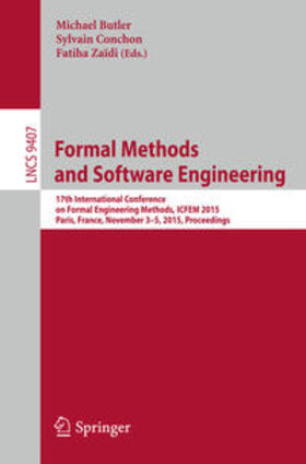 Butler / Zaïdi / Conchon |  Formal Methods and Software Engineering | Buch |  Sack Fachmedien