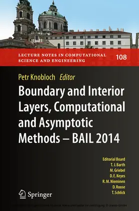 Knobloch |  Boundary and Interior Layers, Computational and Asymptotic Methods - BAIL 2014 | eBook | Sack Fachmedien