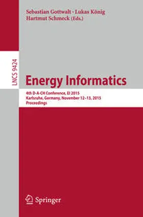 Gottwalt / König / Schmeck |  Energy Informatics | eBook | Sack Fachmedien