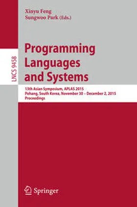 Feng / Park |  Programming Languages and Systems | eBook | Sack Fachmedien