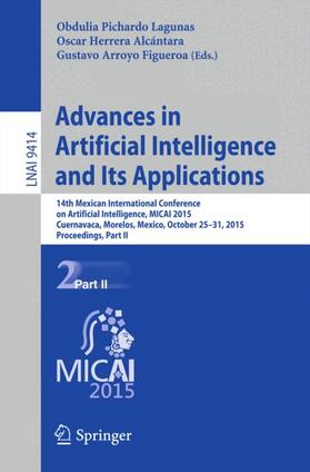 Pichardo Lagunas / Arroyo Figueroa / Herrera Alcántara |  Advances in Artificial Intelligence and Its Applications | Buch |  Sack Fachmedien