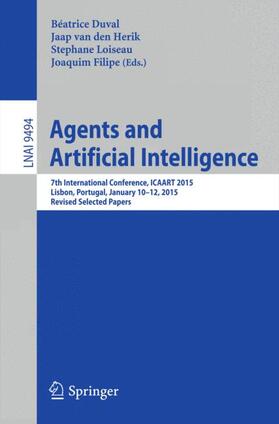 Duval / Filipe / van den Herik |  Agents and Artificial Intelligence | Buch |  Sack Fachmedien