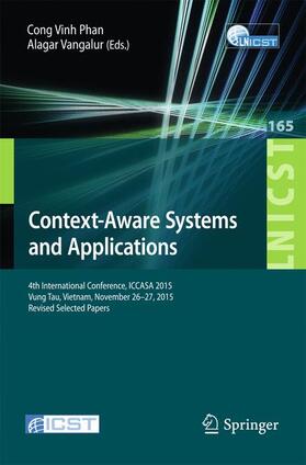 Alagar / Vinh |  Context-Aware Systems and Applications | Buch |  Sack Fachmedien