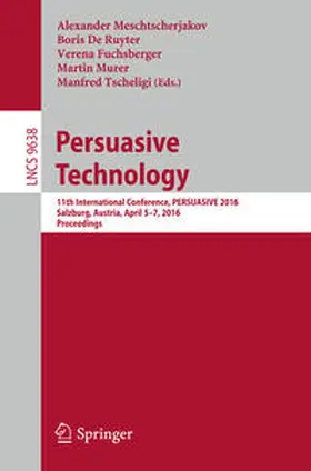 Meschtscherjakov / De Ruyter / Fuchsberger |  Persuasive Technology | eBook | Sack Fachmedien