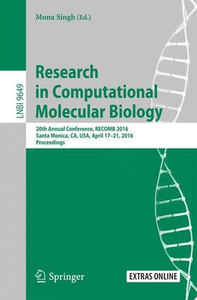 Singh |  Research in Computational Molecular Biology | Buch |  Sack Fachmedien