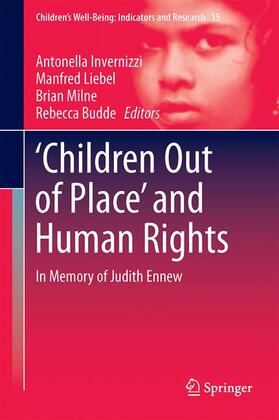 Invernizzi / Budde / Liebel |  ¿Children Out of Place¿ and Human Rights | Buch |  Sack Fachmedien