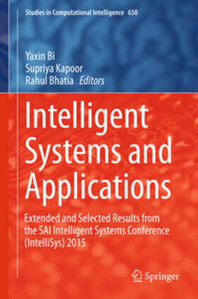 Bi / Kapoor / Bhatia |  Intelligent Systems and Applications | eBook | Sack Fachmedien