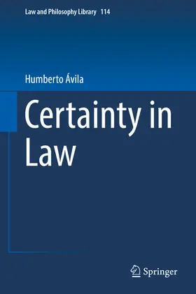 Ávila |  Certainty in Law | eBook | Sack Fachmedien