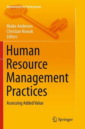 Nowak / Andresen |  Human Resource Management Practices | Buch |  Sack Fachmedien