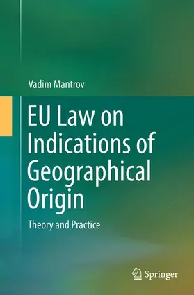 Mantrov |  EU Law on Indications of Geographical Origin | Buch |  Sack Fachmedien