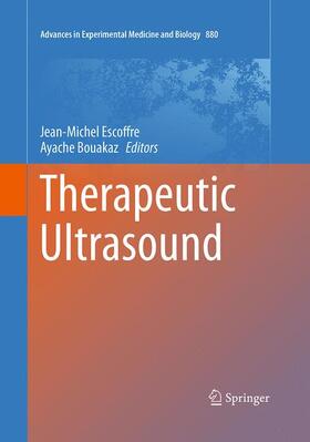 Bouakaz / Escoffre |  Therapeutic Ultrasound | Buch |  Sack Fachmedien