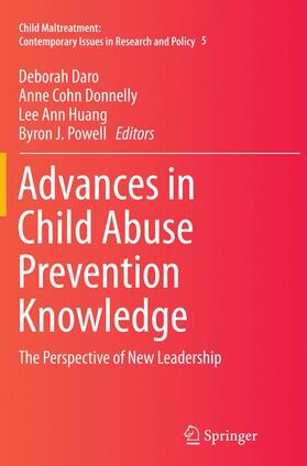 Daro / Powell / Cohn Donnelly |  Advances in Child Abuse Prevention Knowledge | Buch |  Sack Fachmedien