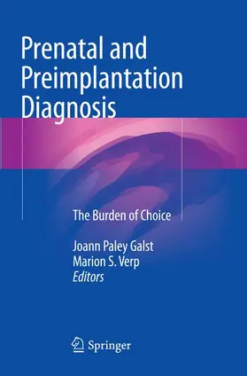 Verp / Paley Galst |  Prenatal and Preimplantation Diagnosis | Buch |  Sack Fachmedien