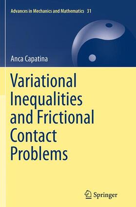 Capatina |  Variational Inequalities and Frictional Contact Problems | Buch |  Sack Fachmedien
