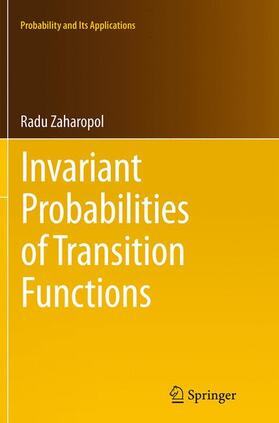 Zaharopol |  Invariant Probabilities of Transition Functions | Buch |  Sack Fachmedien