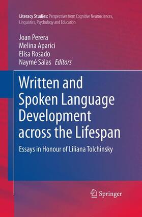 Perera / Salas / Aparici |  Written and Spoken Language Development across the Lifespan | Buch |  Sack Fachmedien