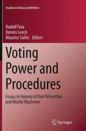 Fara / Salles / Leech |  Voting Power and Procedures | Buch |  Sack Fachmedien