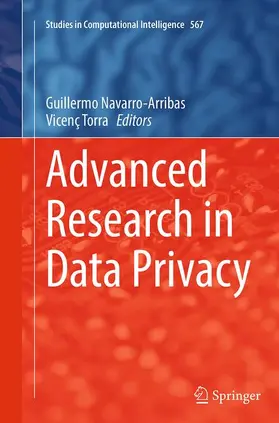 Torra / Navarro-Arribas |  Advanced Research in Data Privacy | Buch |  Sack Fachmedien