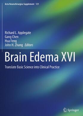 Applegate / Zhang / Chen |  Brain Edema XVI | Buch |  Sack Fachmedien