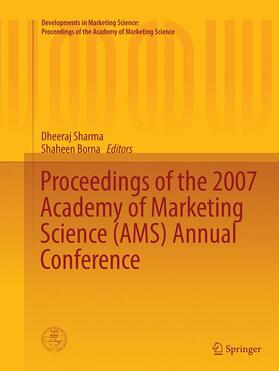 Borna / Sharma |  Proceedings of the 2007 Academy of Marketing Science (AMS) Annual Conference | Buch |  Sack Fachmedien