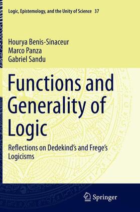 Benis-Sinaceur / Panza / Sandu |  Functions and Generality of Logic | Buch |  Sack Fachmedien