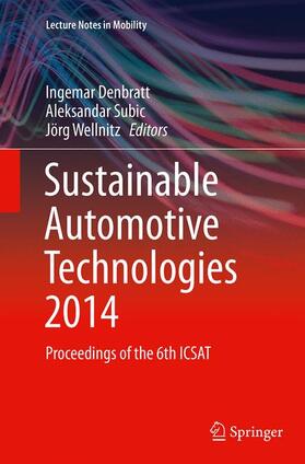 Denbratt / Wellnitz / Subic |  Sustainable Automotive Technologies 2014 | Buch |  Sack Fachmedien