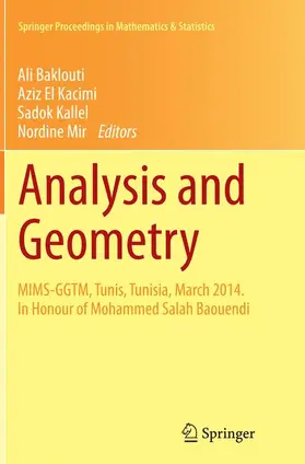 Baklouti / Mir / El Kacimi |  Analysis and Geometry | Buch |  Sack Fachmedien