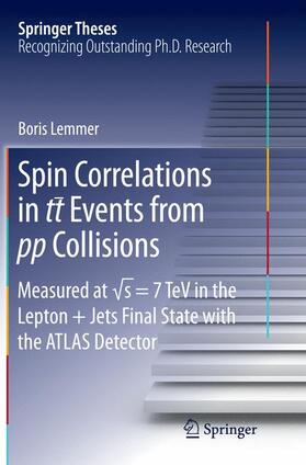 Lemmer |  Spin Correlations in tt Events from pp Collisions | Buch |  Sack Fachmedien