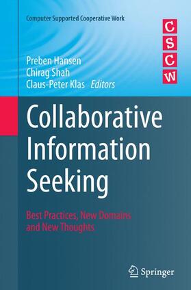 Hansen / Klas / Shah |  Collaborative Information Seeking | Buch |  Sack Fachmedien