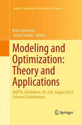 Terlaky / Defourny |  Modeling and Optimization: Theory and Applications | Buch |  Sack Fachmedien