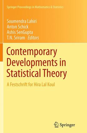 Lahiri / Sriram / Schick |  Contemporary Developments in Statistical Theory | Buch |  Sack Fachmedien