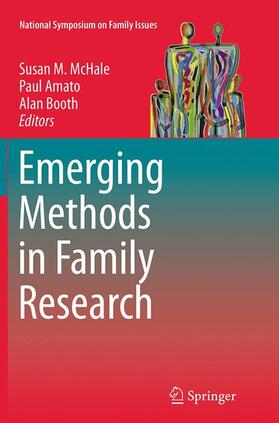 McHale / Booth / Amato |  Emerging Methods in Family Research | Buch |  Sack Fachmedien