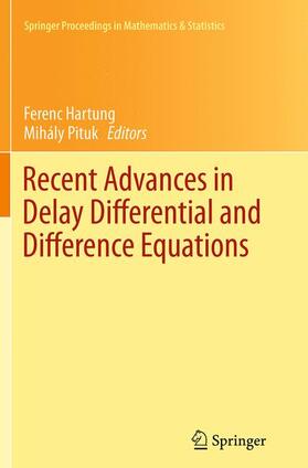 Pituk / Hartung |  Recent Advances in Delay Differential and Difference Equations | Buch |  Sack Fachmedien